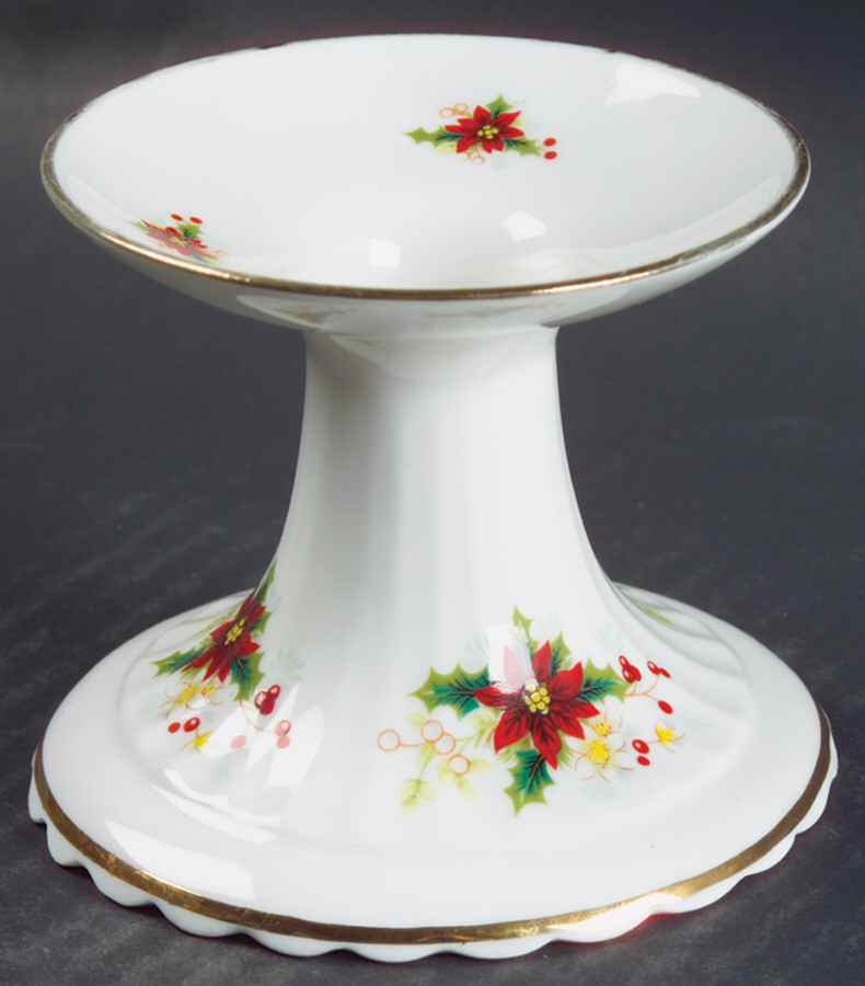 Poinsettia 2" Candlestick by Royal Albert-1