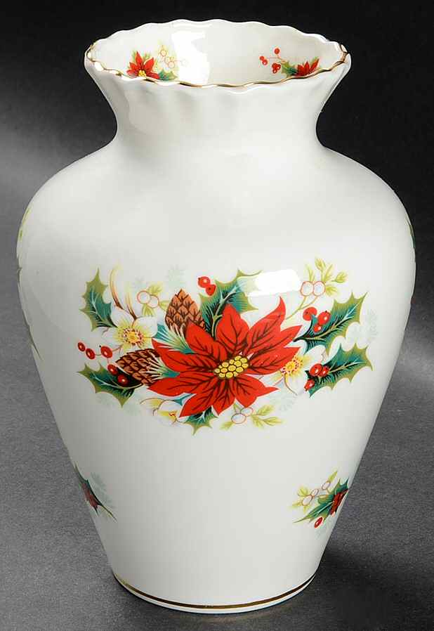Poinsettia 7" Vase by Royal Albert-1