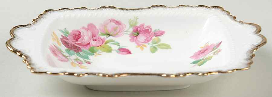 Princess Anne (Brushed Gold Edge) 8" Sweet Meat Dish by Royal Albert-1