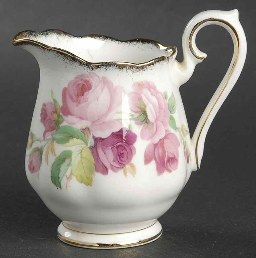 Princess Anne (Brushed Gold Edge) Mini Creamer by Royal Albert-1