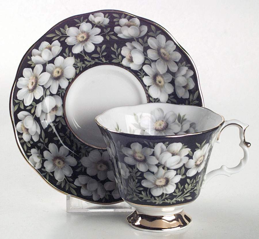 Provincial Flowers Footed Cup & Saucer Set by Royal Albert-1
