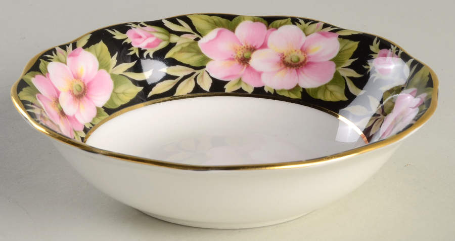 Provincial Flowers Fruit/Dessert (Sauce) Bowl by Royal Albert-1