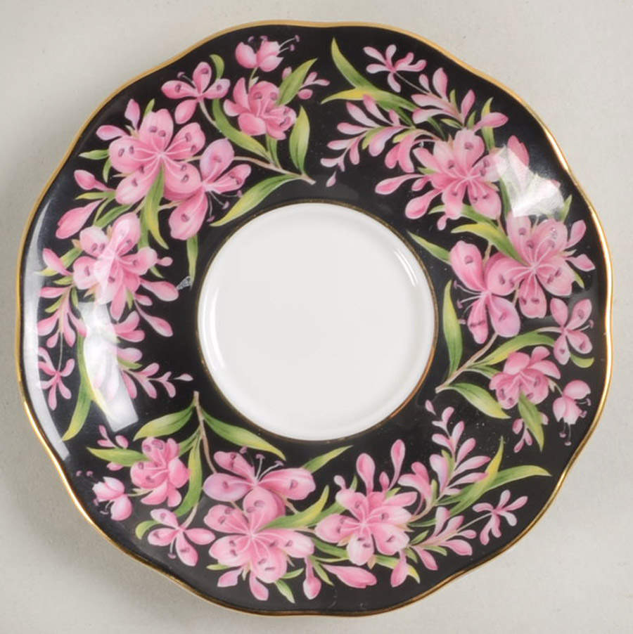 Provincial Flowers Saucer for Footed Demitasse Cup by Royal Albert-1