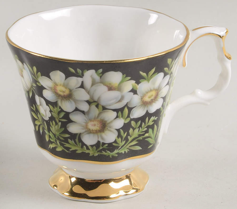 Provincial Flowers Footed Demitasse Cup by Royal Albert-1