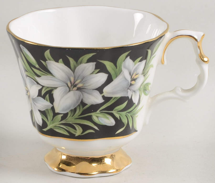 Provincial Flowers Footed Demitasse Cup by Royal Albert-1