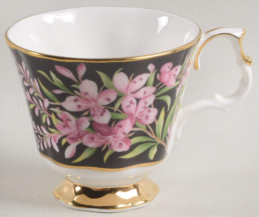 Provincial Flowers Footed Demitasse Cup by Royal Albert-1