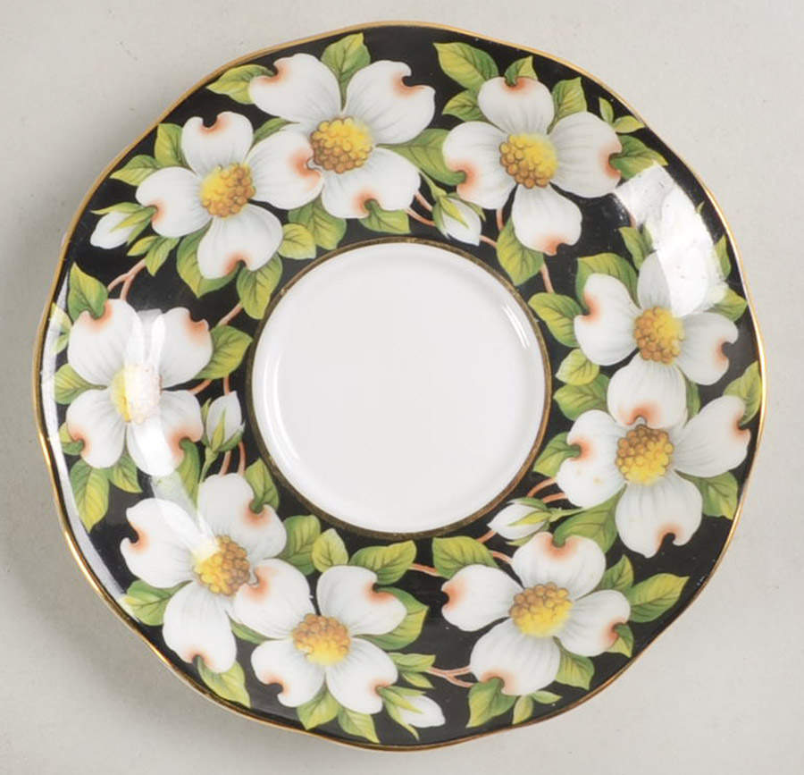 Provincial Flowers Saucer for Footed Demitasse Cup by Royal Albert-1