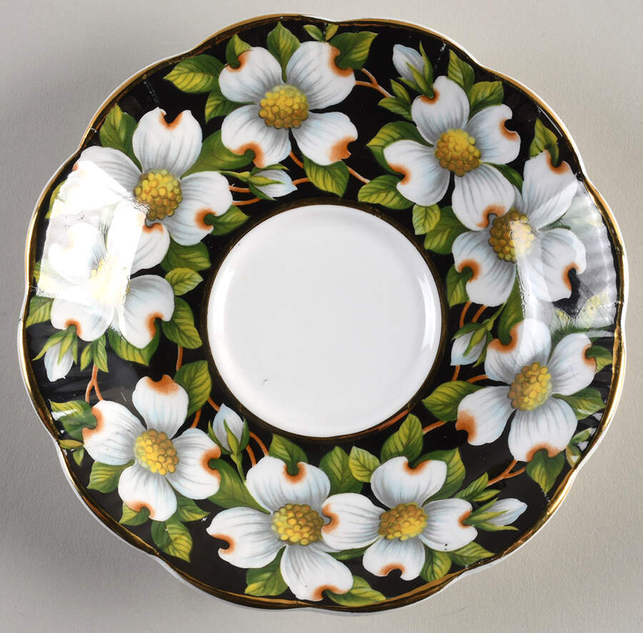 Provincial Flowers Saucer for Footed Cup by Royal Albert-1