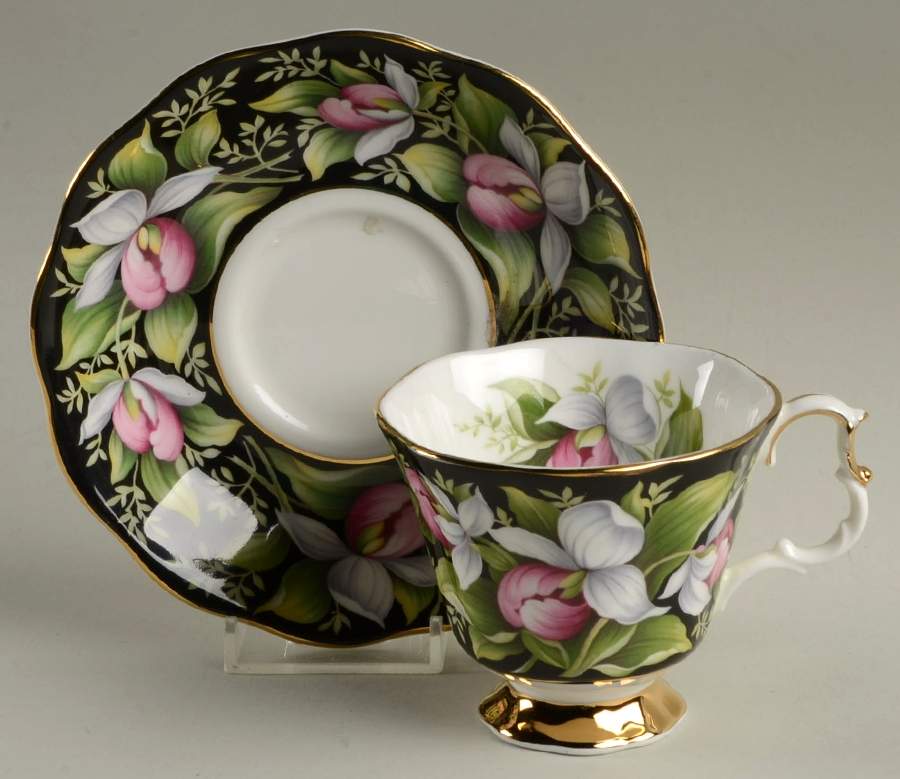 Provincial Flowers Footed Cup & Saucer Set by Royal Albert-1