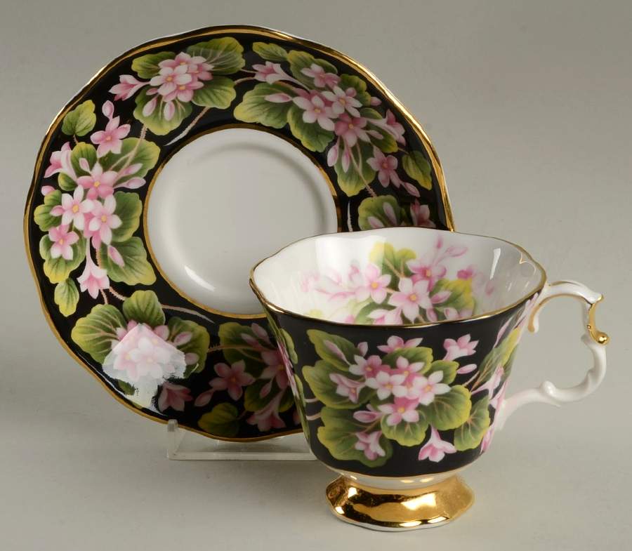 Provincial Flowers Footed Cup & Saucer Set by Royal Albert-1