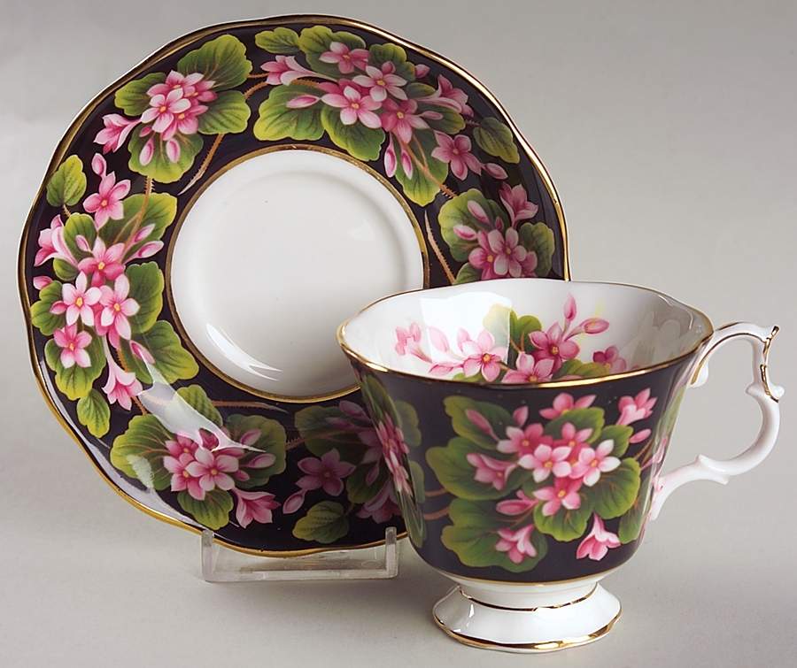 Provincial Flowers Footed Cup & Saucer Set by Royal Albert-1