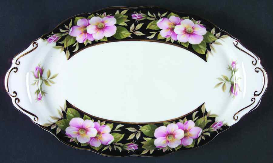 Provincial Flowers Tray for Creamer & Sugar with Lid by Royal Albert-1