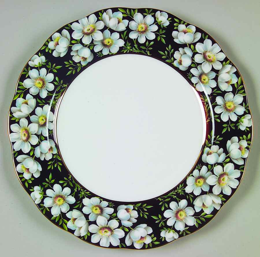 Provincial Flowers Salad Plate by Royal Albert-1