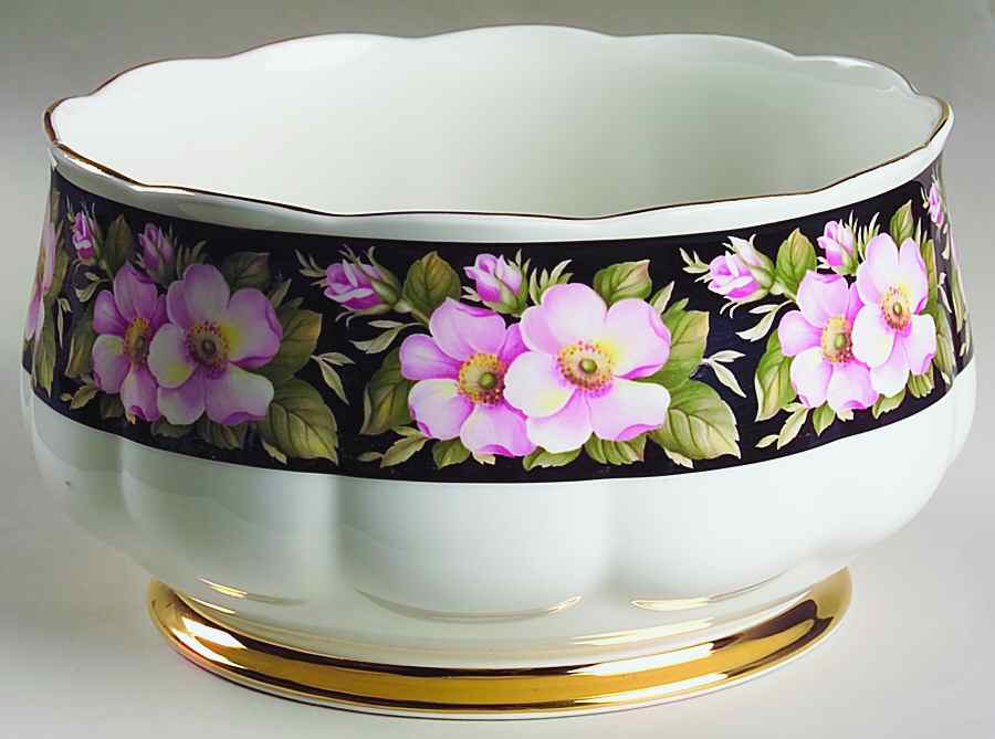 Provincial Flowers 9" Salad Serving Bowl by Royal Albert-1