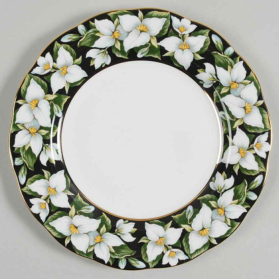 Provincial Flowers Salad Plate by Royal Albert-1