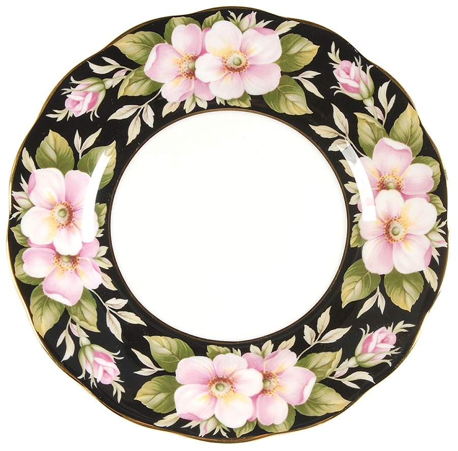 Provincial Flowers Dessert/Pie Plate by Royal Albert-1