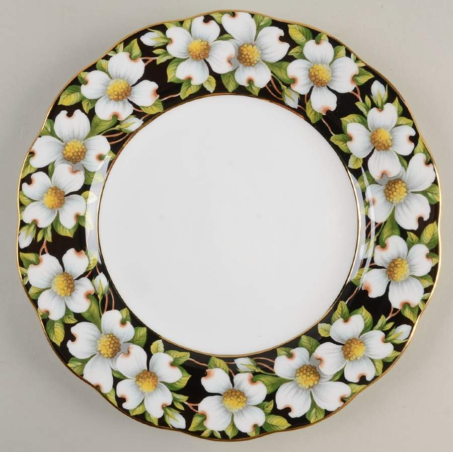 Provincial Flowers Salad Plate by Royal Albert-1