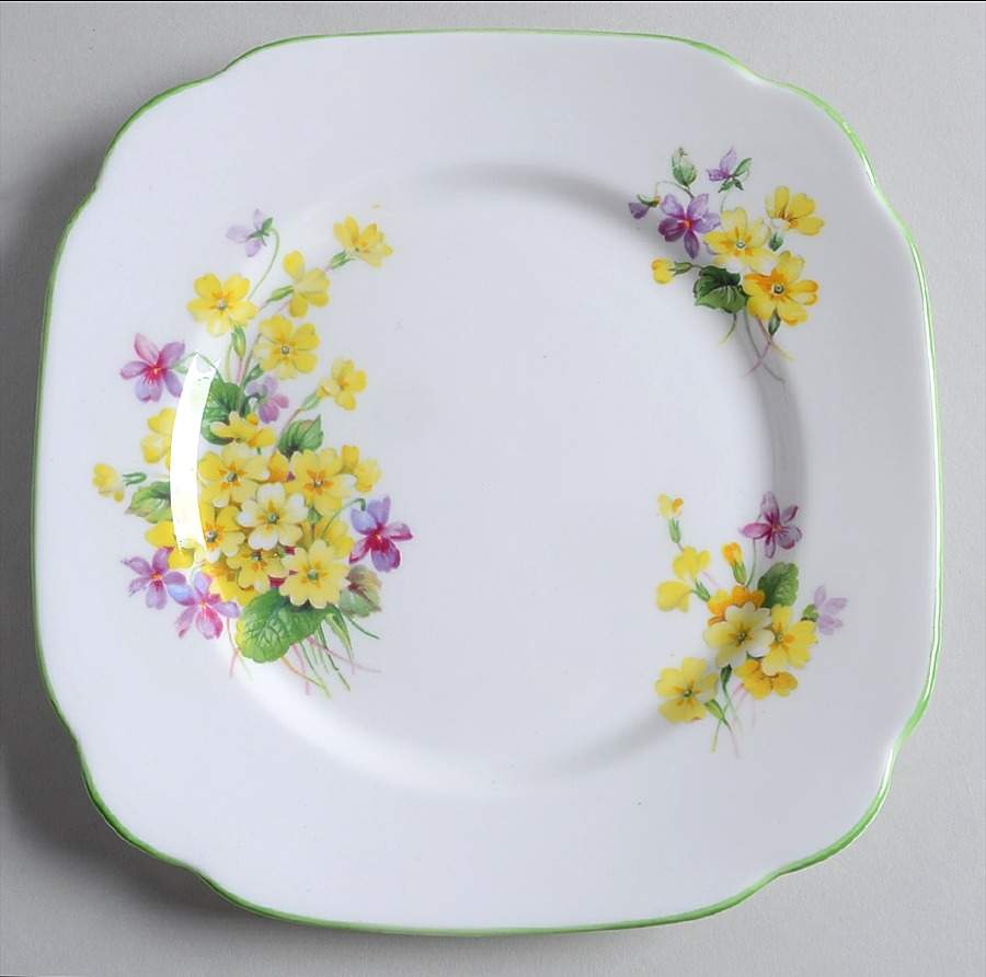 Primulette Square Dessert Plate by Royal Albert-1