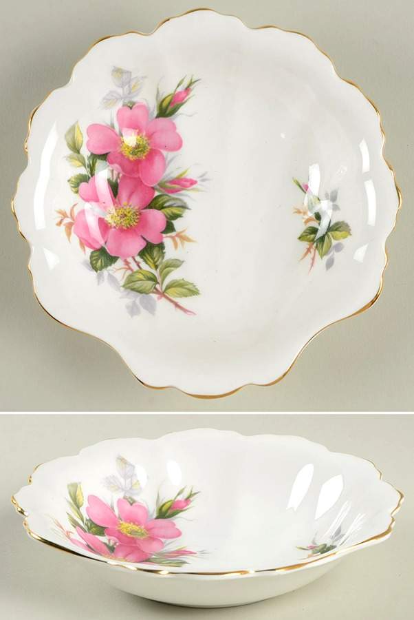 Prairie Rose Shell Shaped Dish by Royal Albert-1