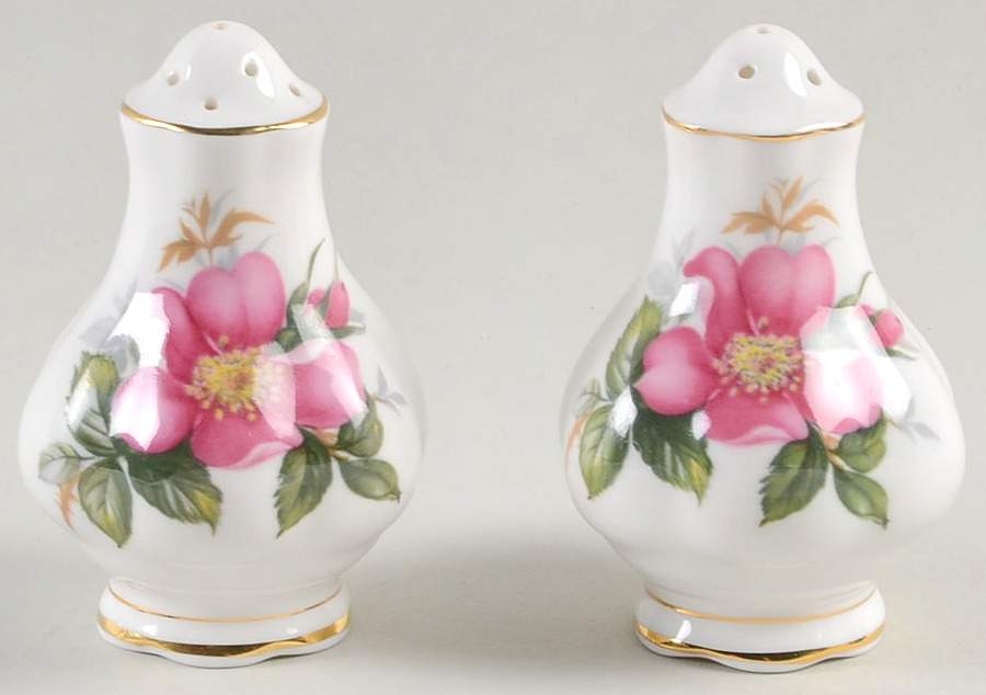 Prairie Rose Salt & Pepper Set by Royal Albert-1