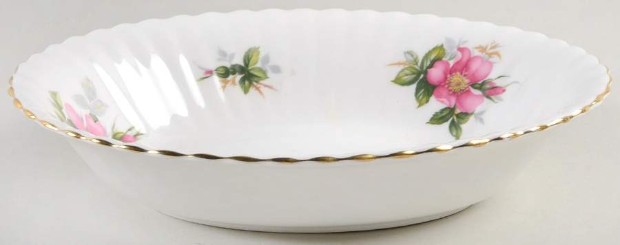 Prairie Rose 9" Oval Vegetable Bowl by Royal Albert-1