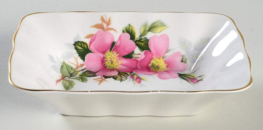 Prairie Rose 5" Rectangular Sweet Meat by Royal Albert-1