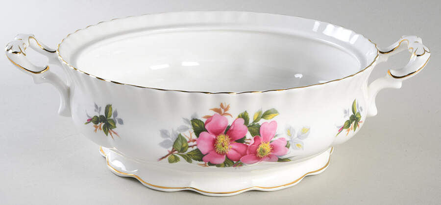 Prairie Rose Round Vegetable No Lid by Royal Albert-1