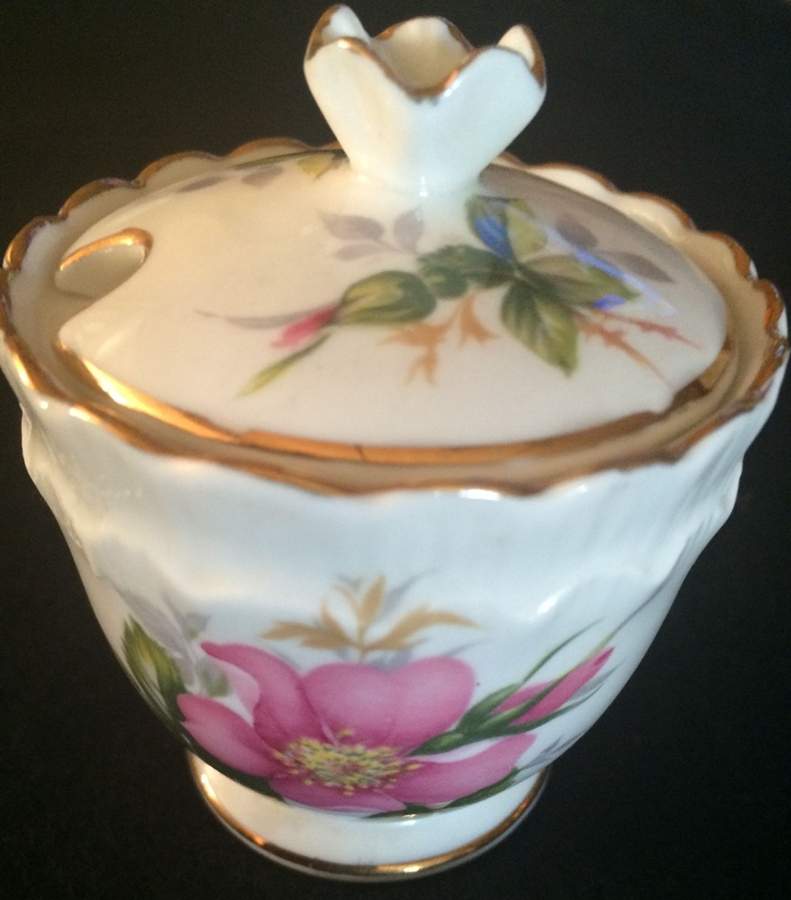 Prairie Rose Jam/Jelly & Lid by Royal Albert-1