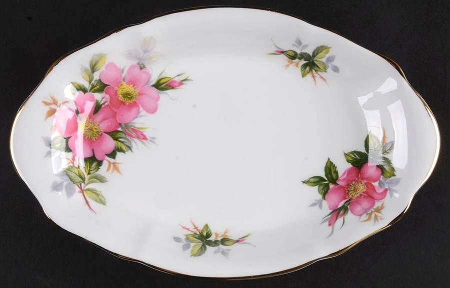 Prairie Rose Tray for Mini Creamer & Open Sugar by Royal Albert-1
