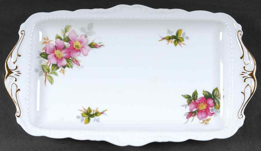 Prairie Rose Large Sandwich Tray by Royal Albert-1