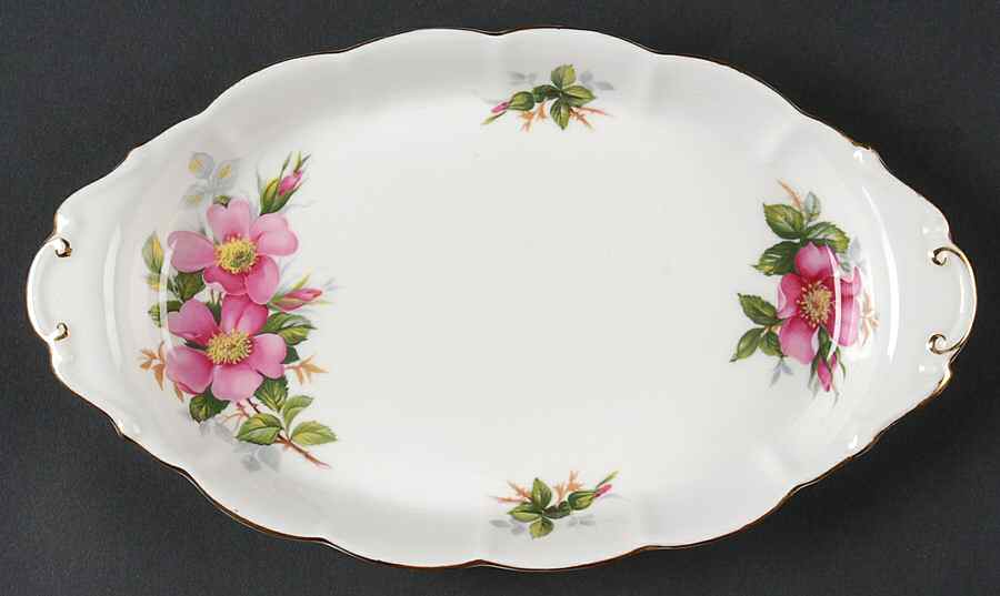 Prairie Rose Tray for Creamer & Sugar with Lid by Royal Albert-1