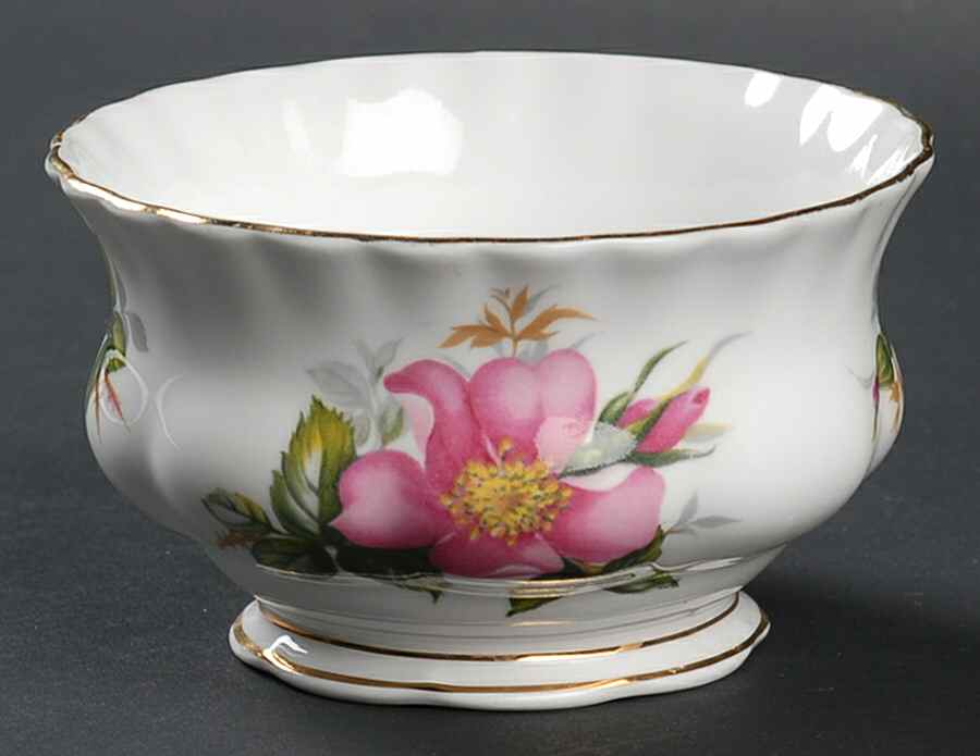 Prairie Rose Mini Open Sugar Bowl by Royal Albert-1