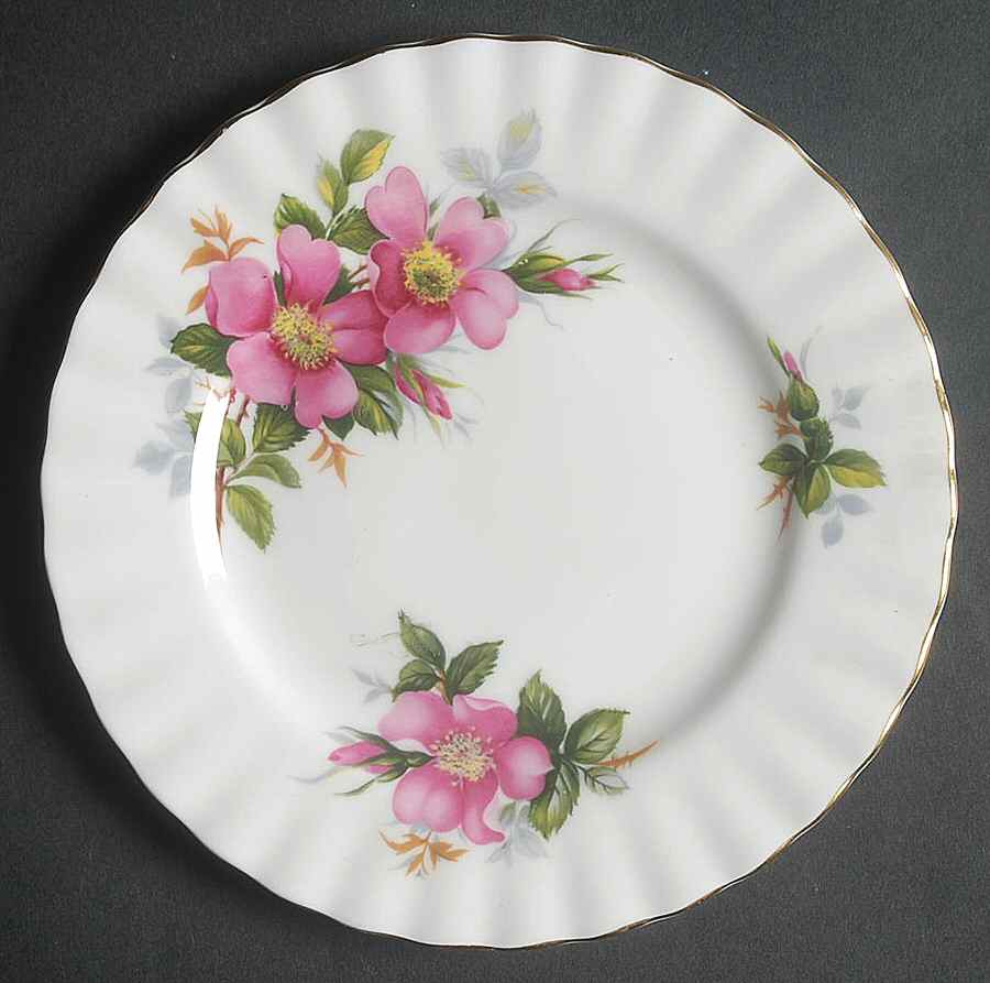 Prairie Rose Bread & Butter Plate by Royal Albert-1