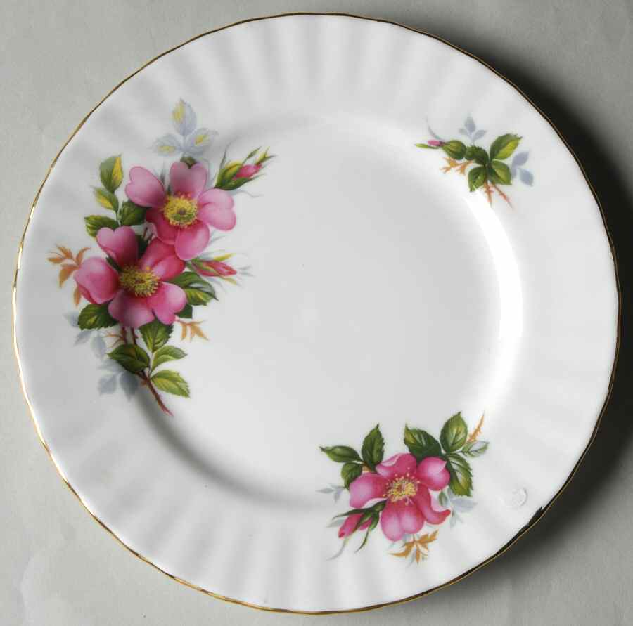 Prairie Rose Dessert/Pie Plate by Royal Albert-1