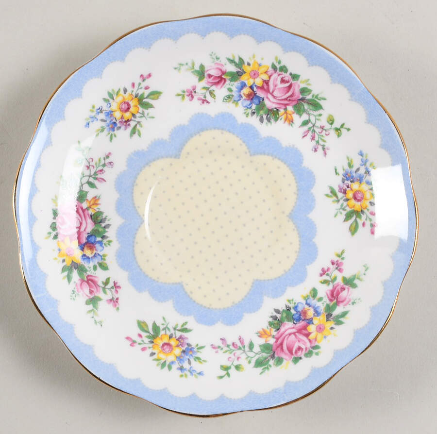 Prudence Blue Saucer by Royal Albert-1