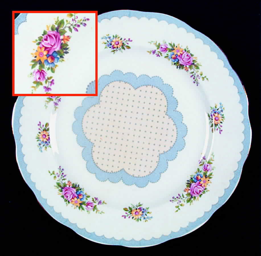 Prudence Blue Luncheon Plate by Royal Albert-1
