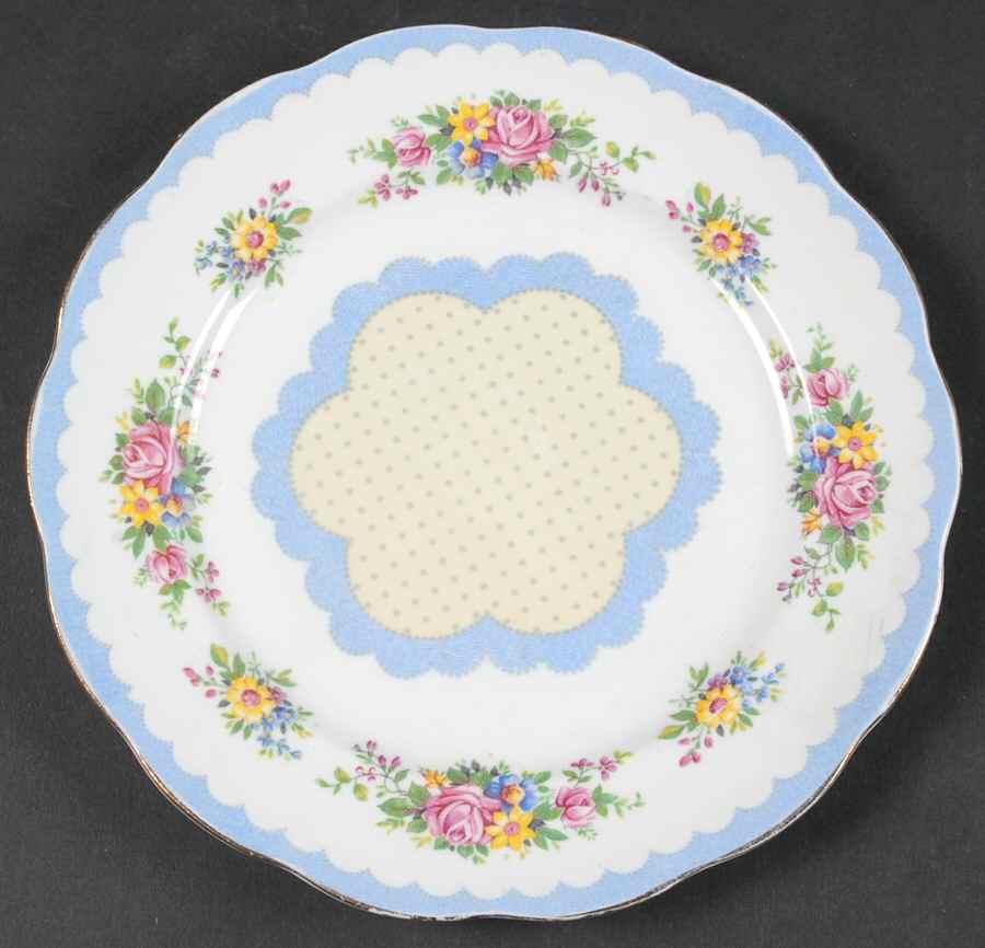 Prudence Blue Salad Plate by Royal Albert-1