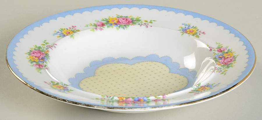 Prudence Blue Muffin Dish No Lid by Royal Albert-1