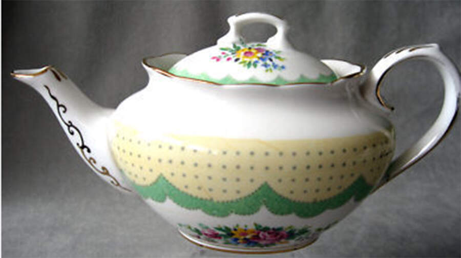 Prudence Green Mini Teapot & Lid by Royal Albert-1
