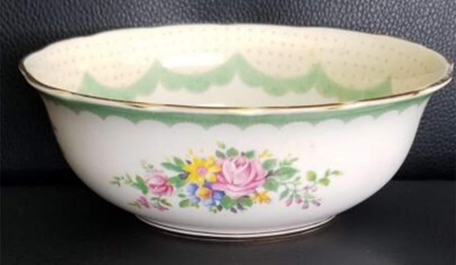 Prudence Green Fruit/Dessert (Sauce) Bowl by Royal Albert-1