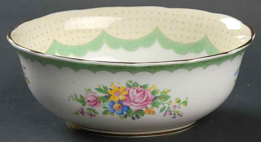 Prudence Green Open Sugar Bowl by Royal Albert-1