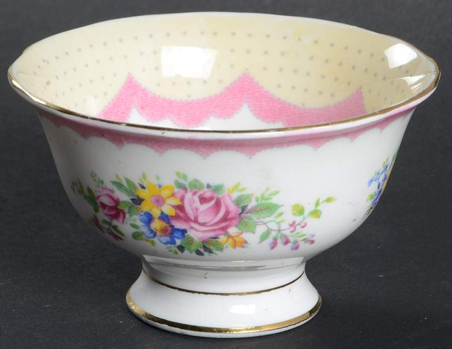 Prudence Pink Mini Open Sugar Bowl by Royal Albert-1
