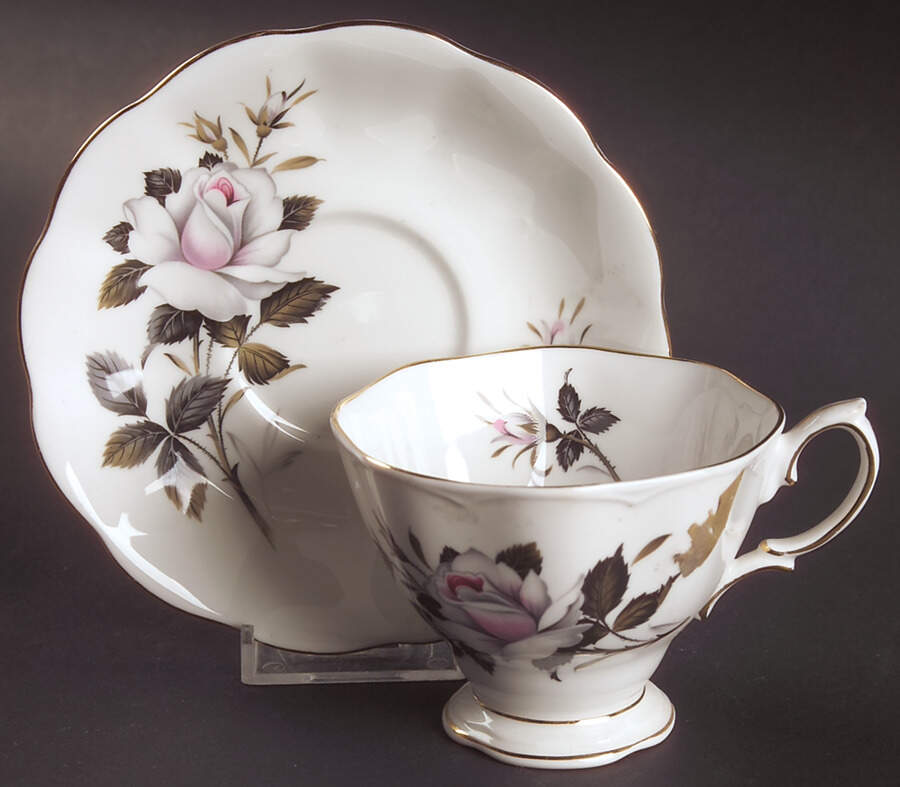 Queen's Messenger Footed Cup & Saucer Set by Royal Albert-1