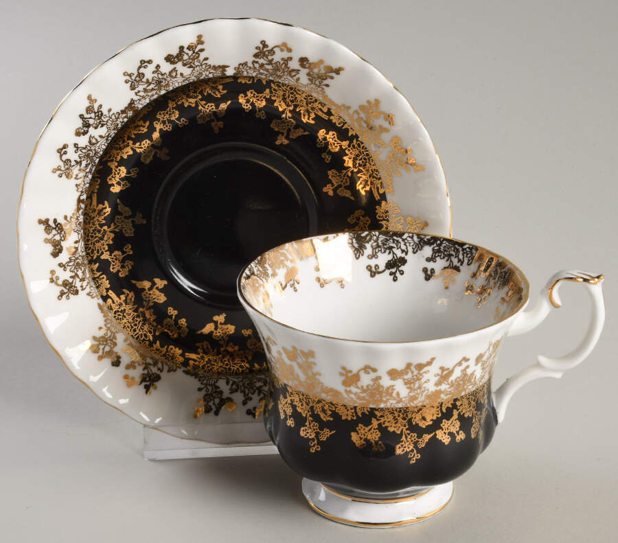 Regal Series Footed Cup & Saucer Set by Royal Albert-1