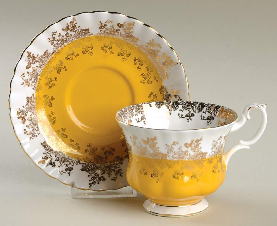 Regal Series Footed Cup & Saucer Set by Royal Albert-1