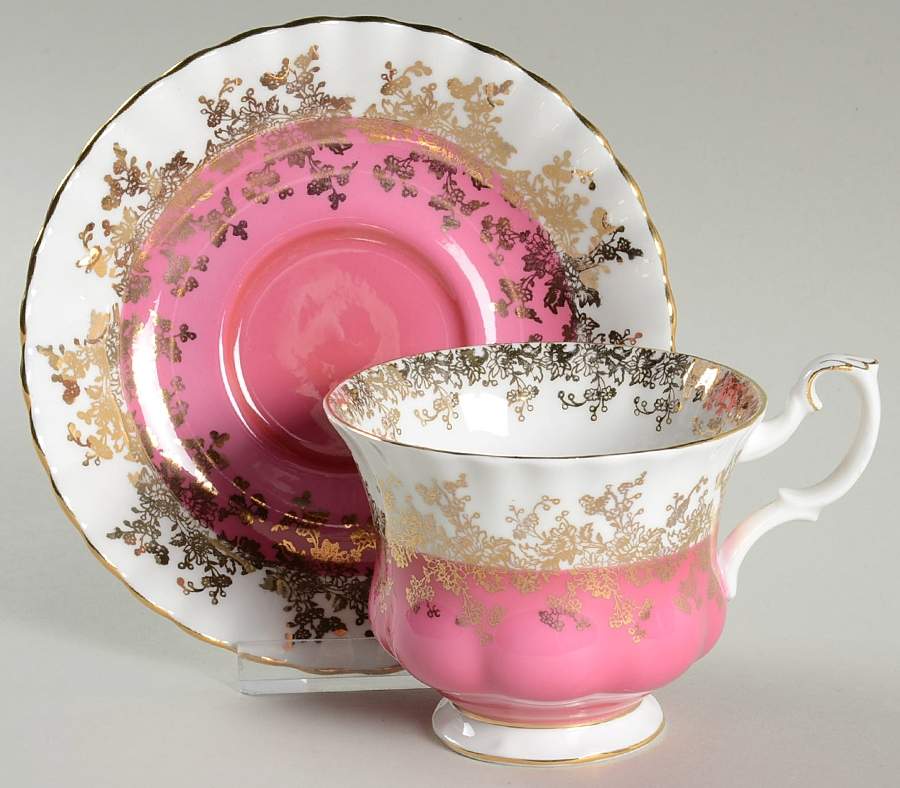 Regal Series Footed Cup & Saucer Set by Royal Albert-1