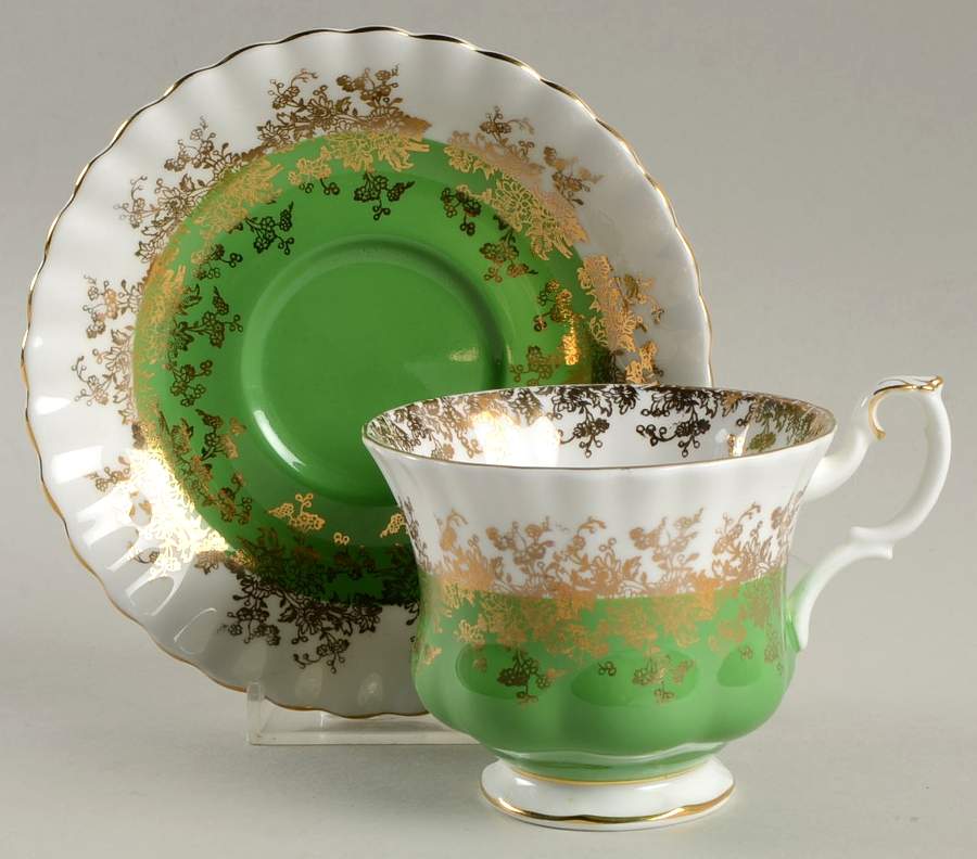 Regal Series Footed Cup & Saucer Set by Royal Albert-1