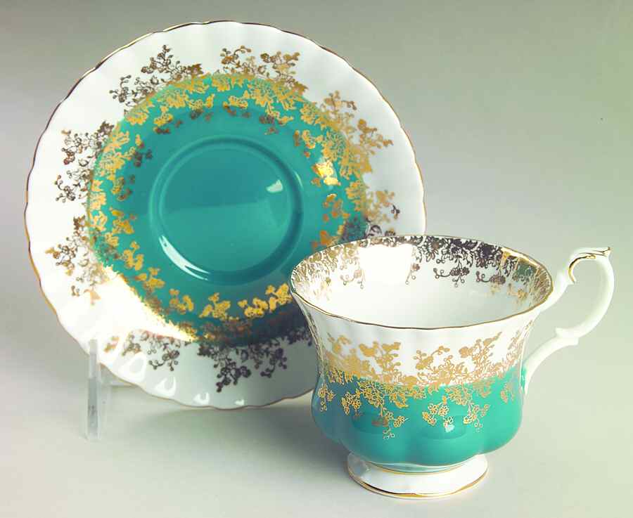 Regal Series Footed Cup & Saucer Set by Royal Albert-1