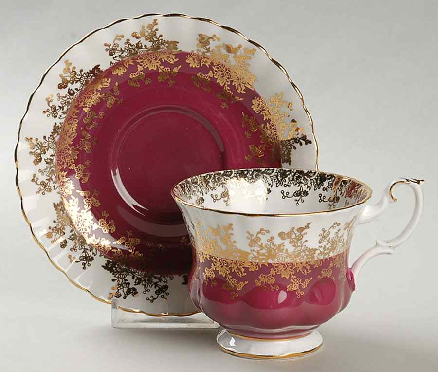 Regal Series Footed Cup & Saucer Set by Royal Albert-1