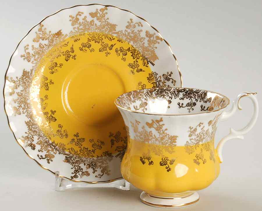 Regal Series Footed Demitasse Cup & Saucer Set by Royal Albert-1